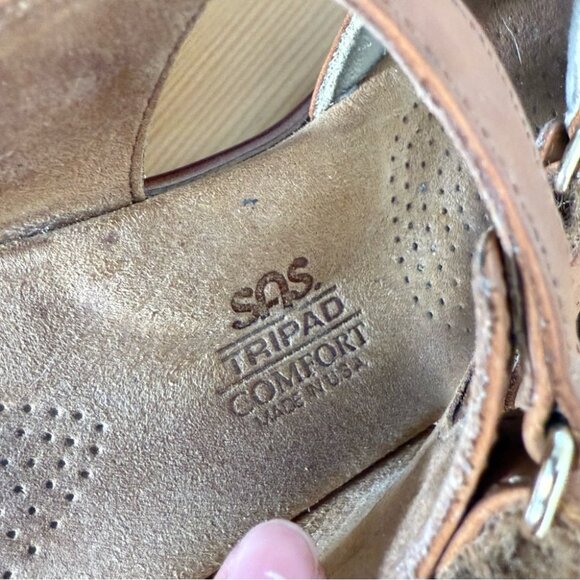 S.A.S. Sandals Tabby Slingback Comfort Sandal, Caramel Light Brown Color 7.5 - Picture 5 of 10